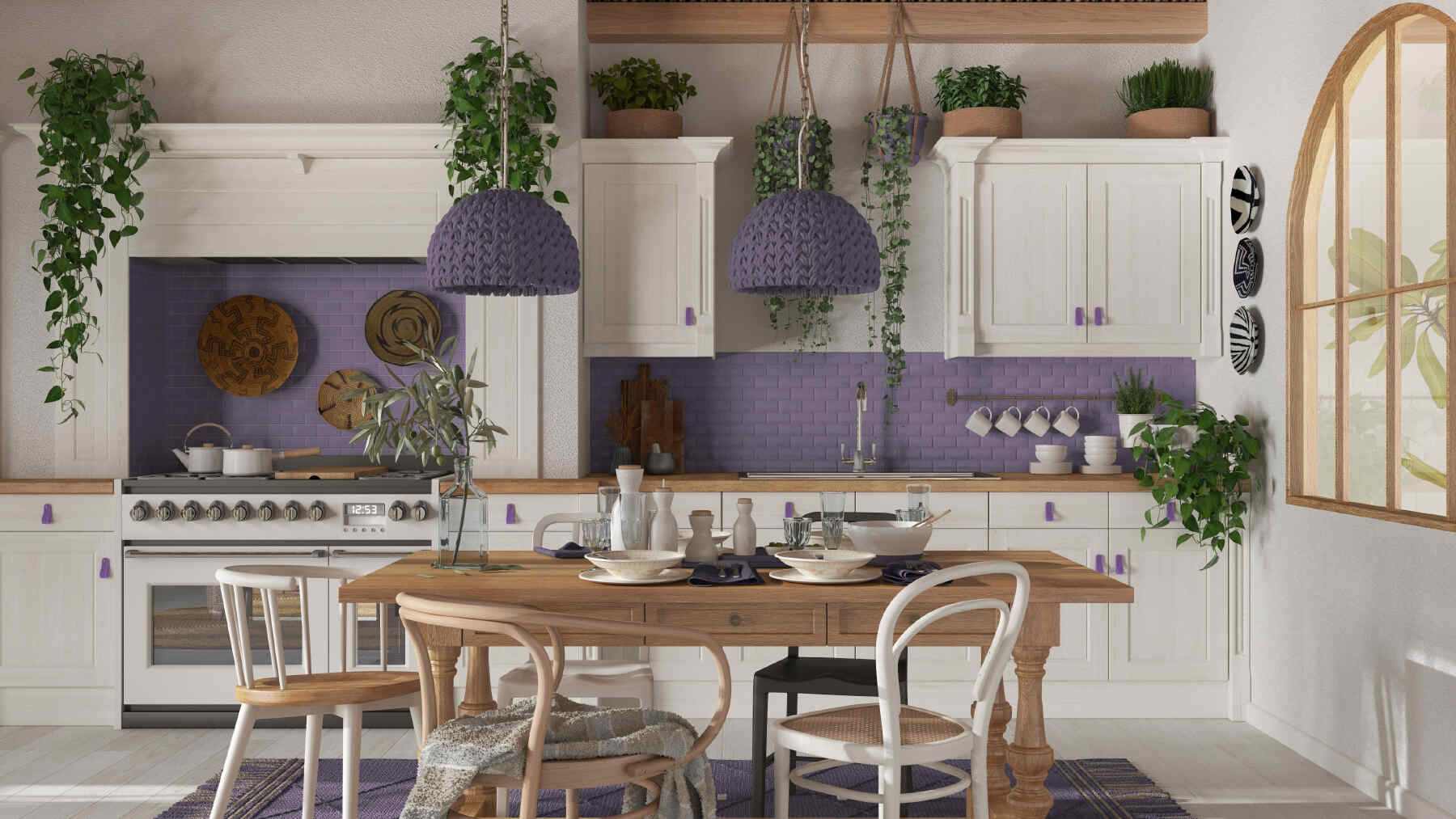 lavender kitchen