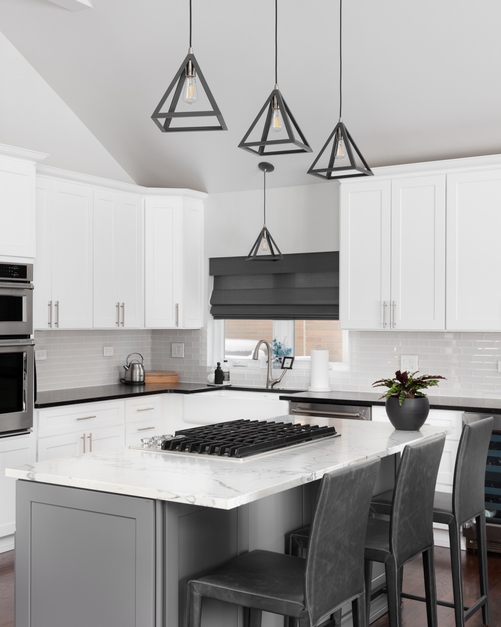 Design with tiles 1 - White modern kitchen