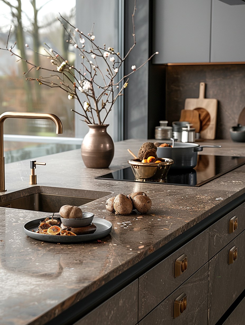beautiful luxury minimalist kitchen