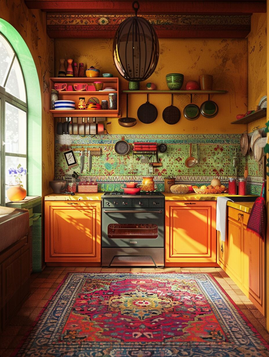 Colorful Boho Kitchen 2