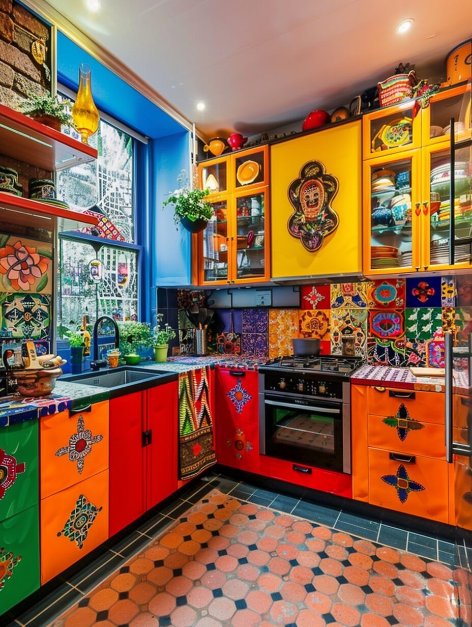 Colorful Boho Kitchen 5