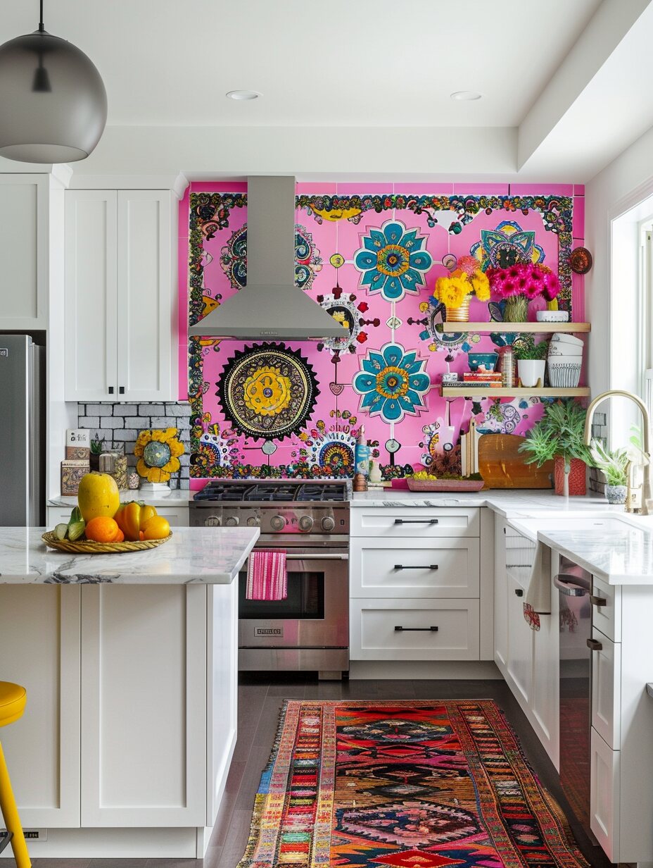 Colorful Boho Kitchen 8