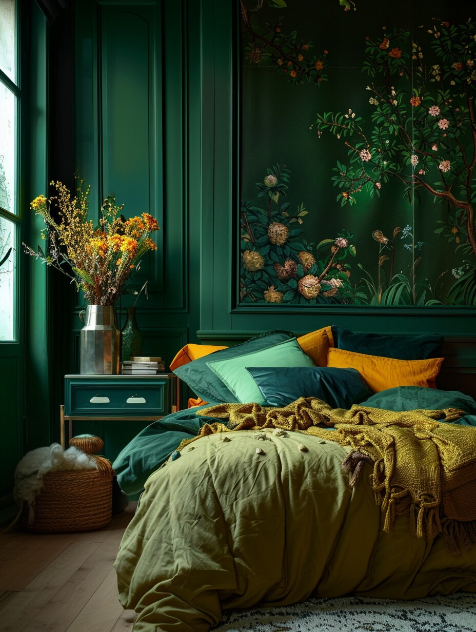 Green Boho Bedroom 7
