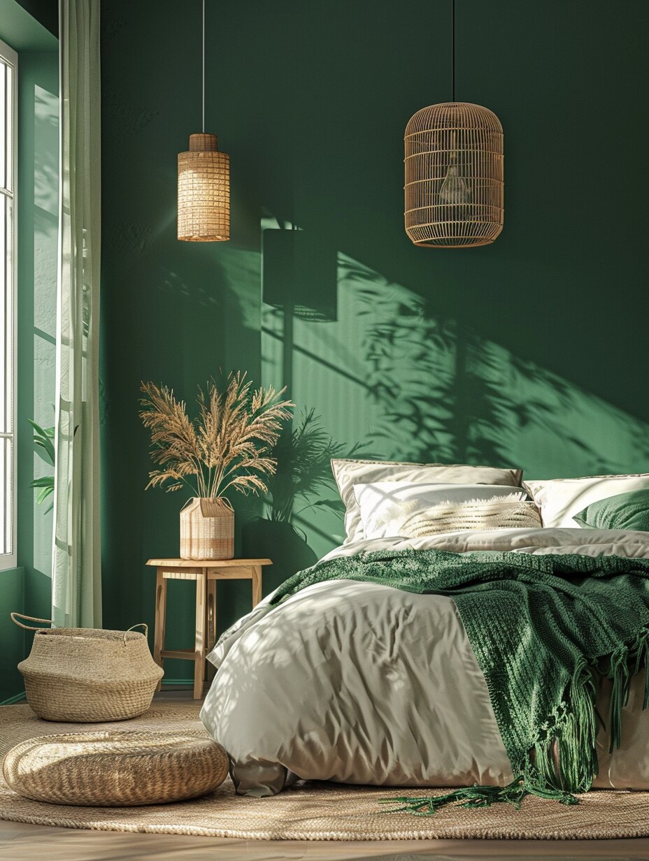 Green Boho Bedroom 8