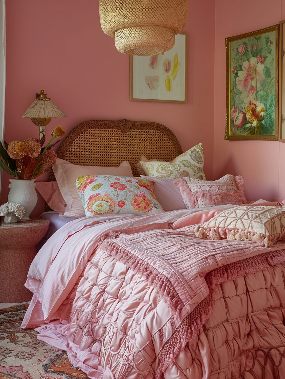 Pink Boho Bedroom 5