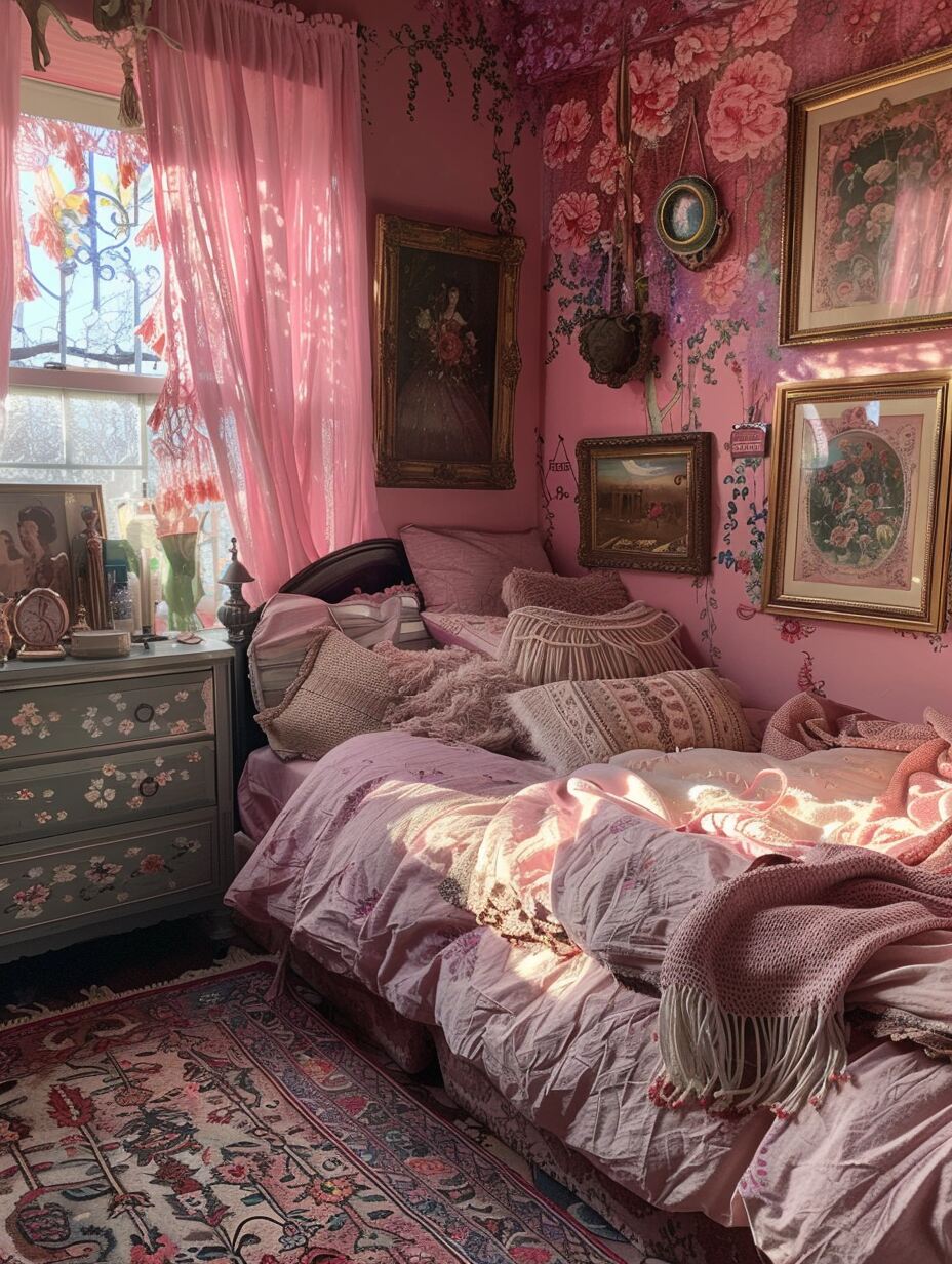 Pink Boho Bedroom 6