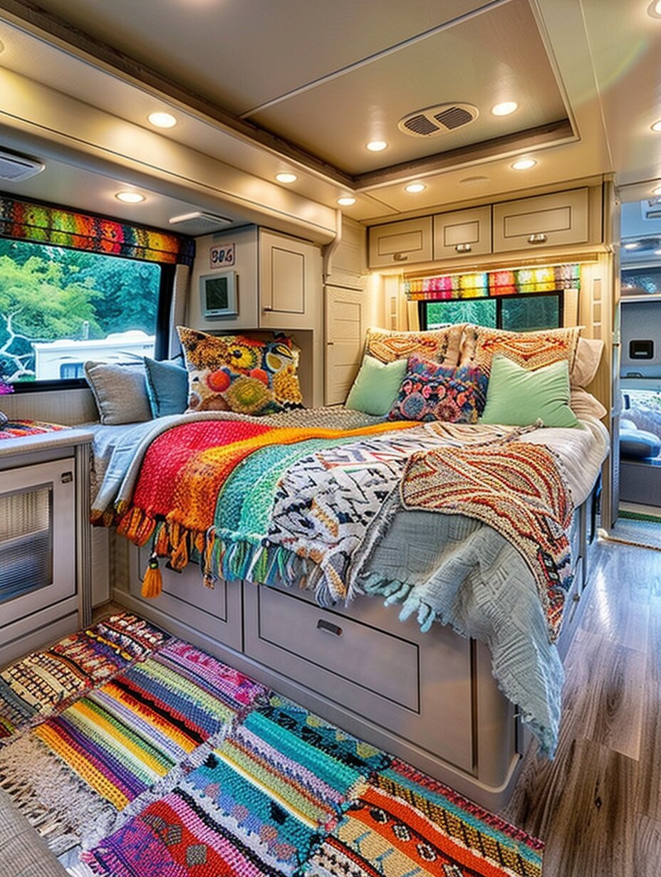 Boho Camper Interior 1