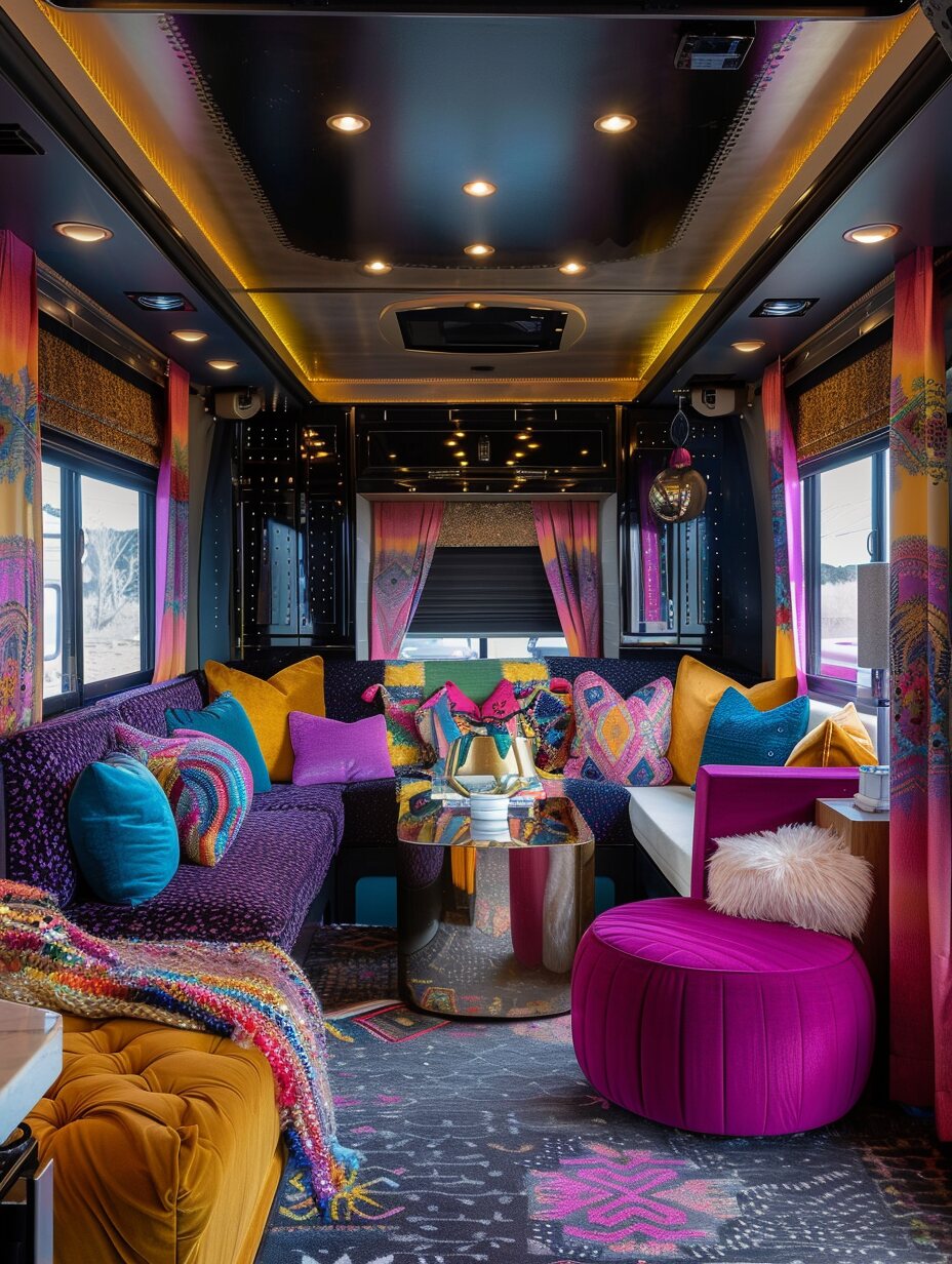 Boho Camper Interior 10