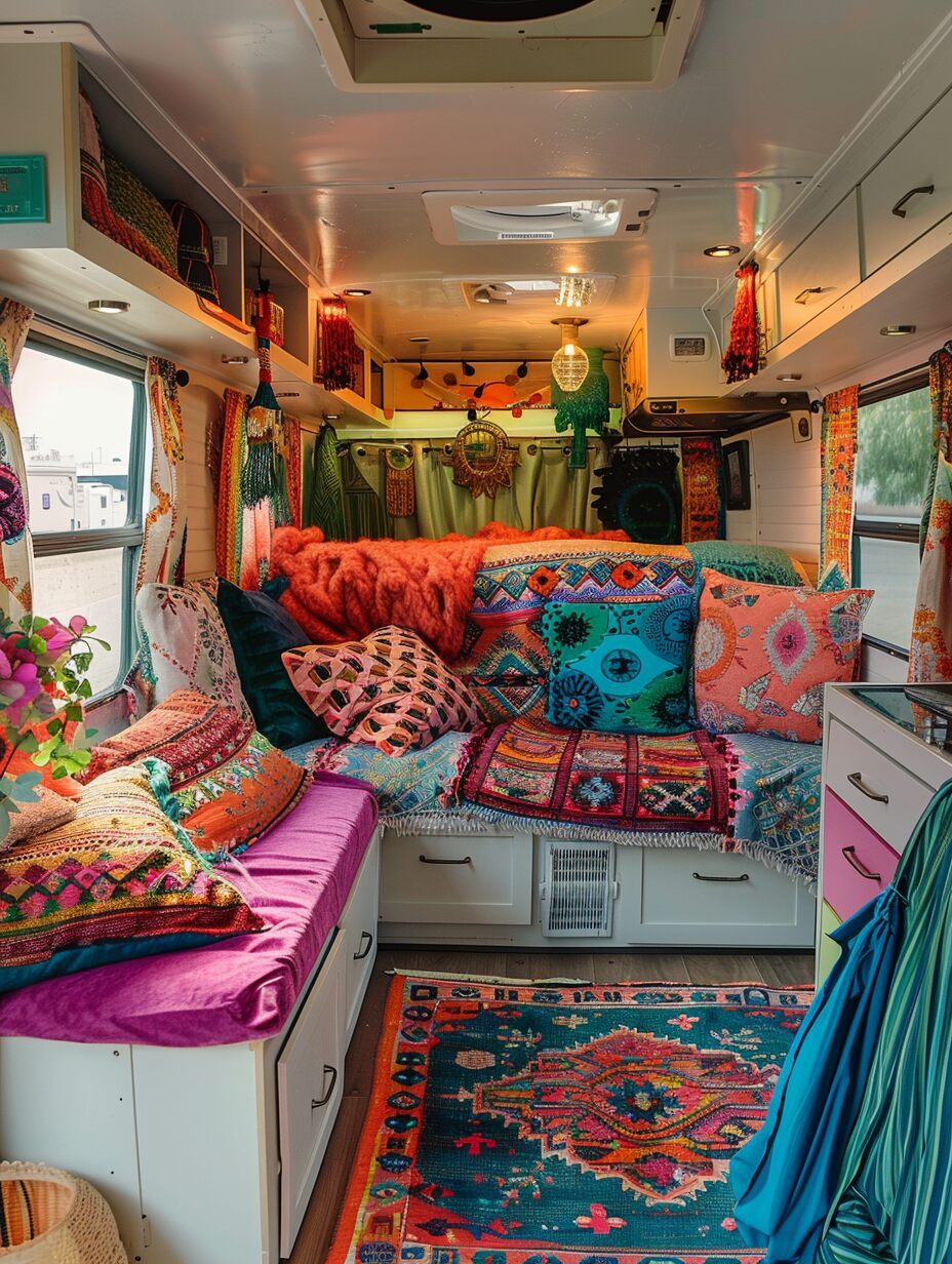 Boho Camper Interior 11