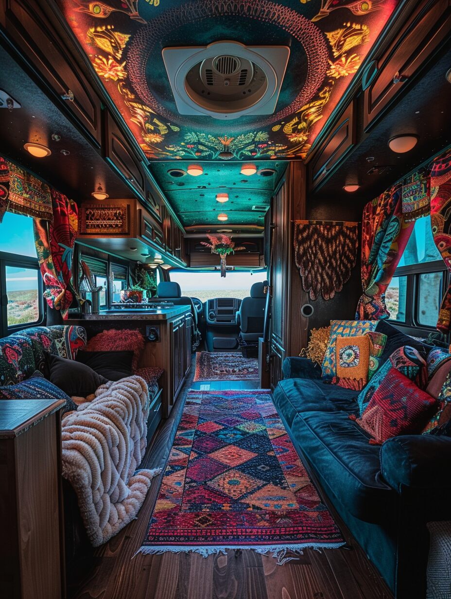 Boho Camper Interior 12