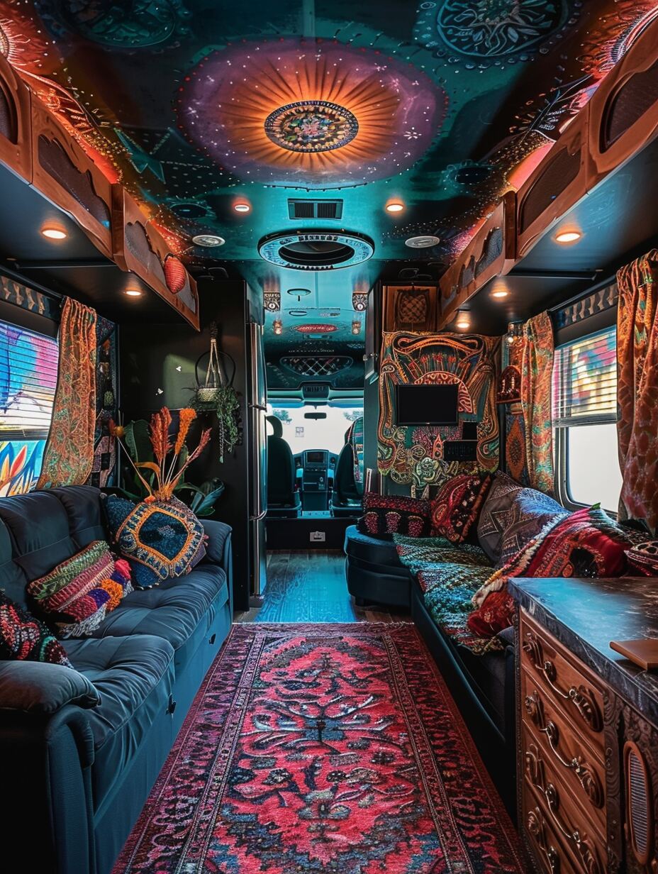 Boho Camper Interior 14