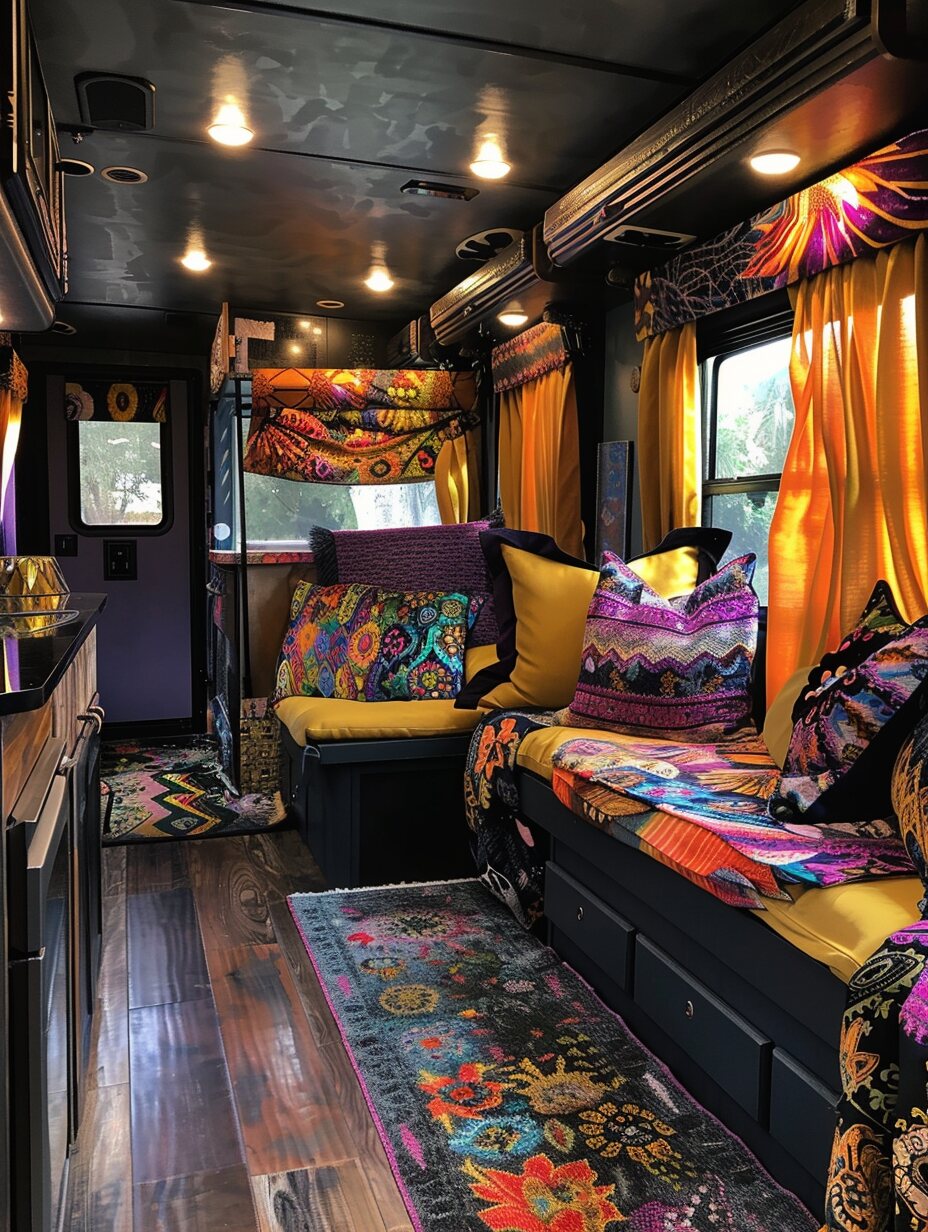 Boho Camper Interior 15