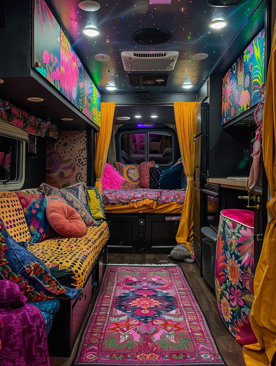 Boho Camper Interior 16