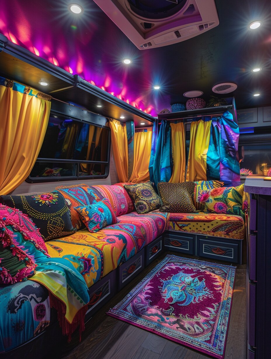 Boho Camper Interior 19