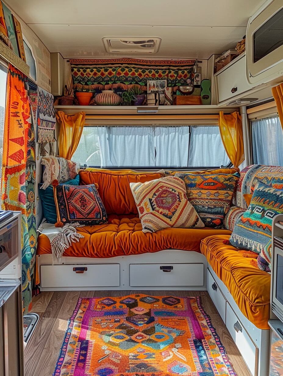 Boho Camper Interior 4