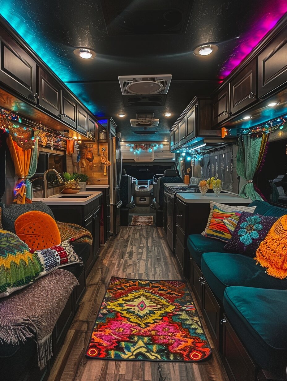 Boho Camper Interior 9