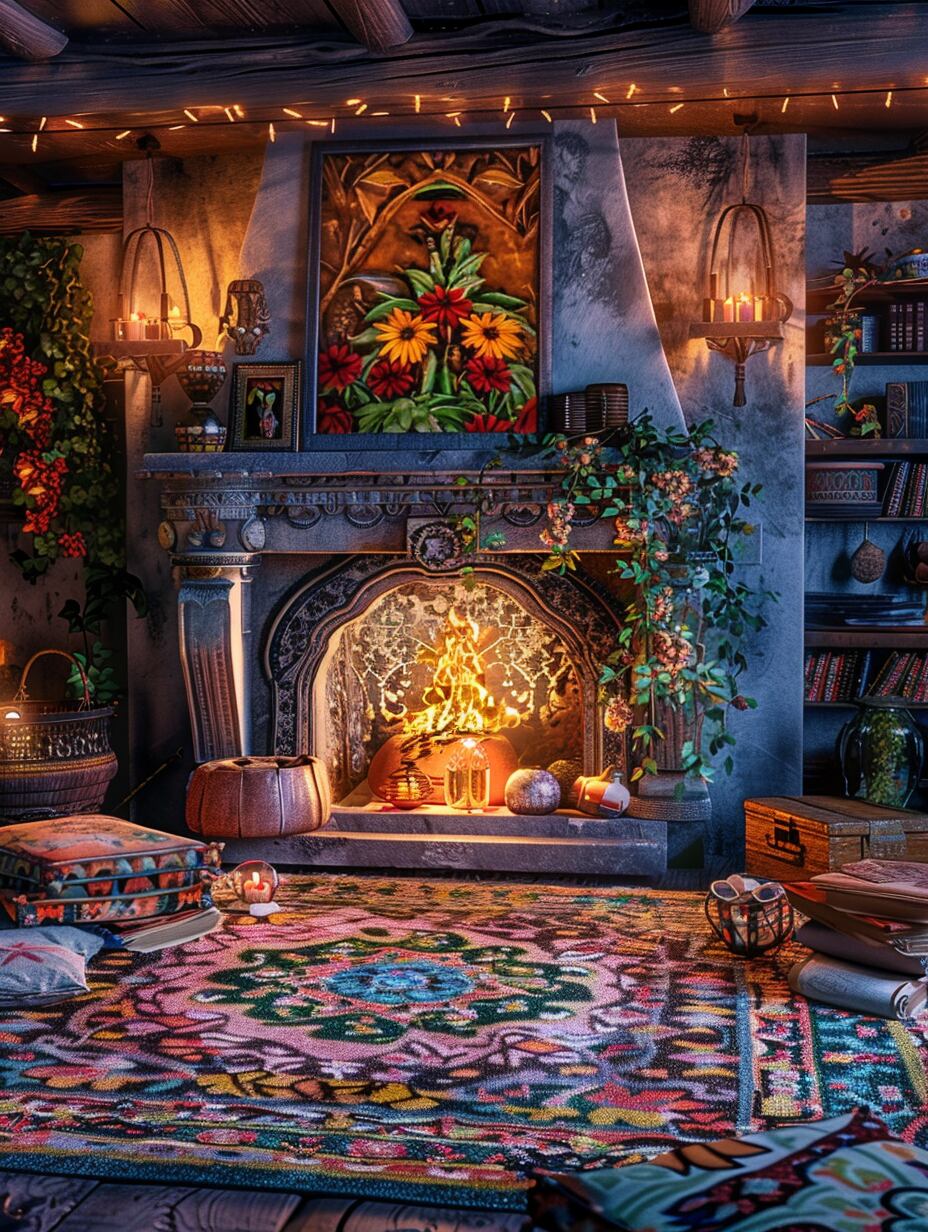 Boho Fireplace (3)