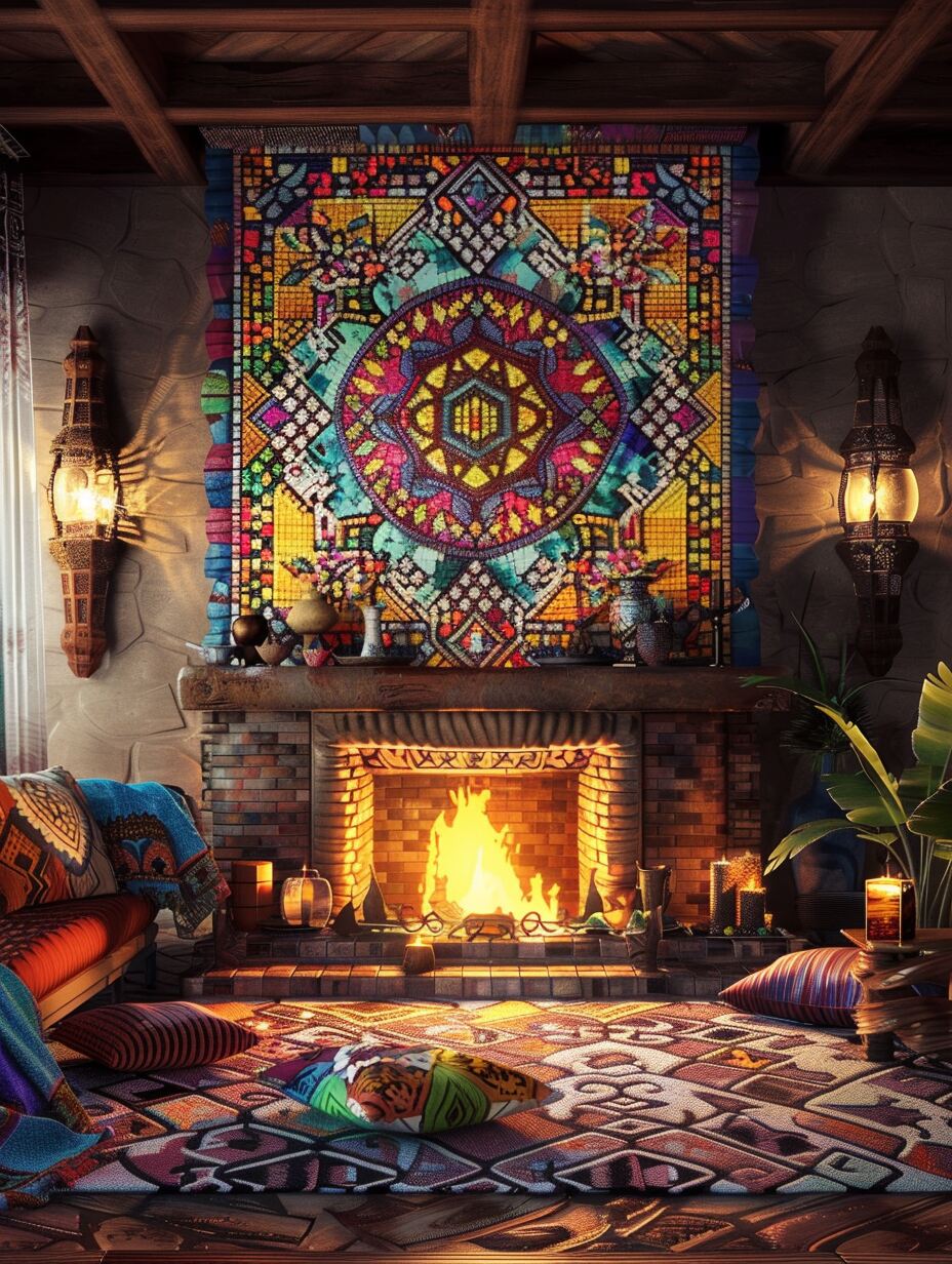 Boho Fireplace (7)