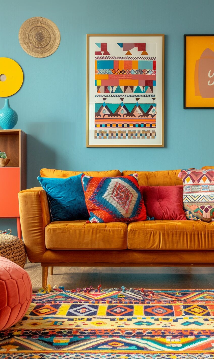 Brown Boho Couch 1