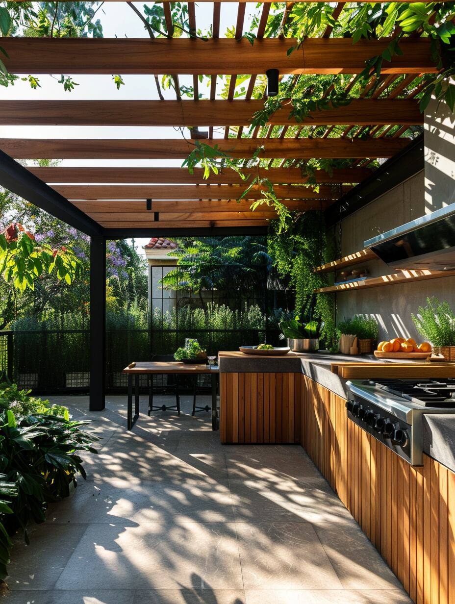 Wood-Infused Outdoor Kitchen 3