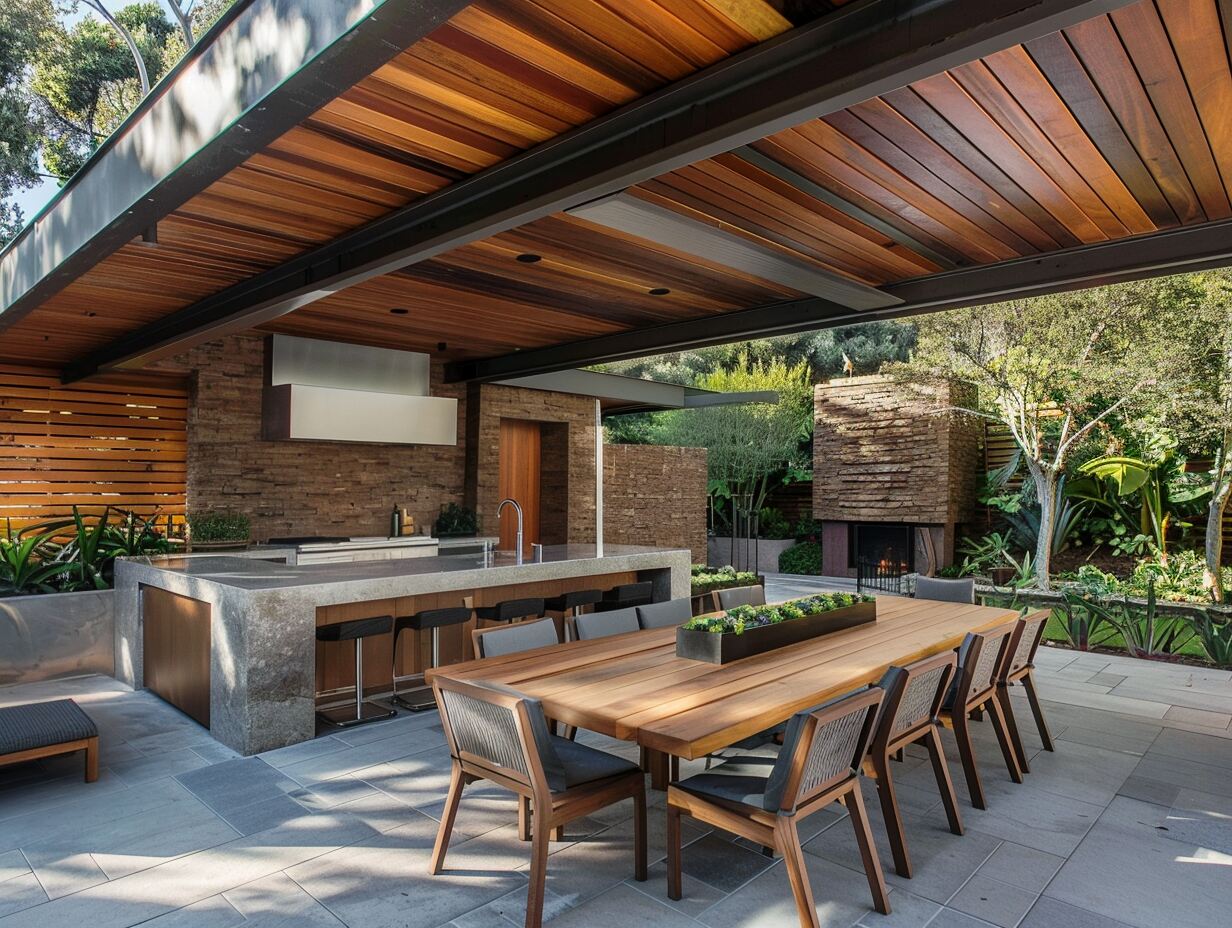 Wood-Infused Outdoor Kitchen 5
