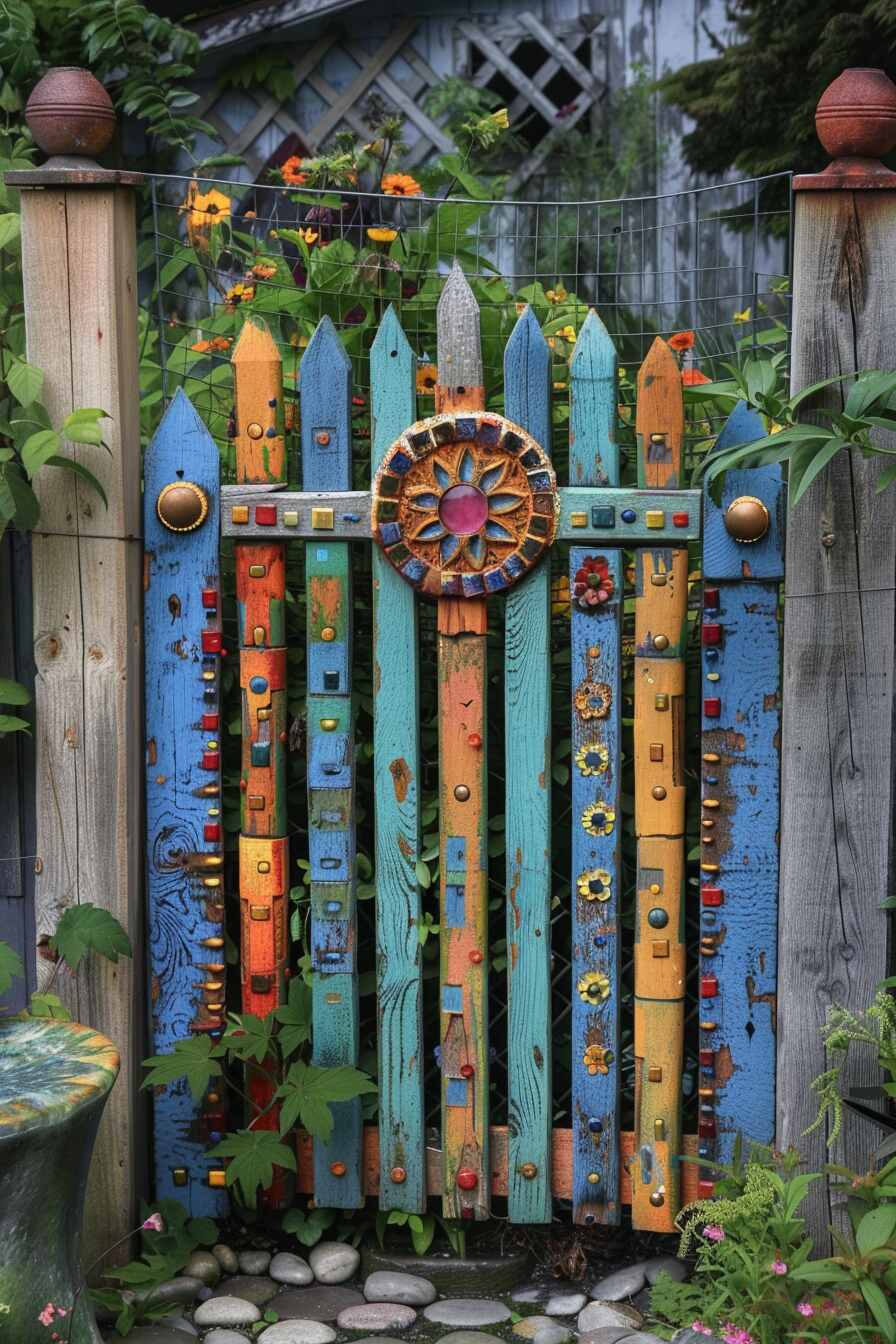 boho garden fence ideas - 2
