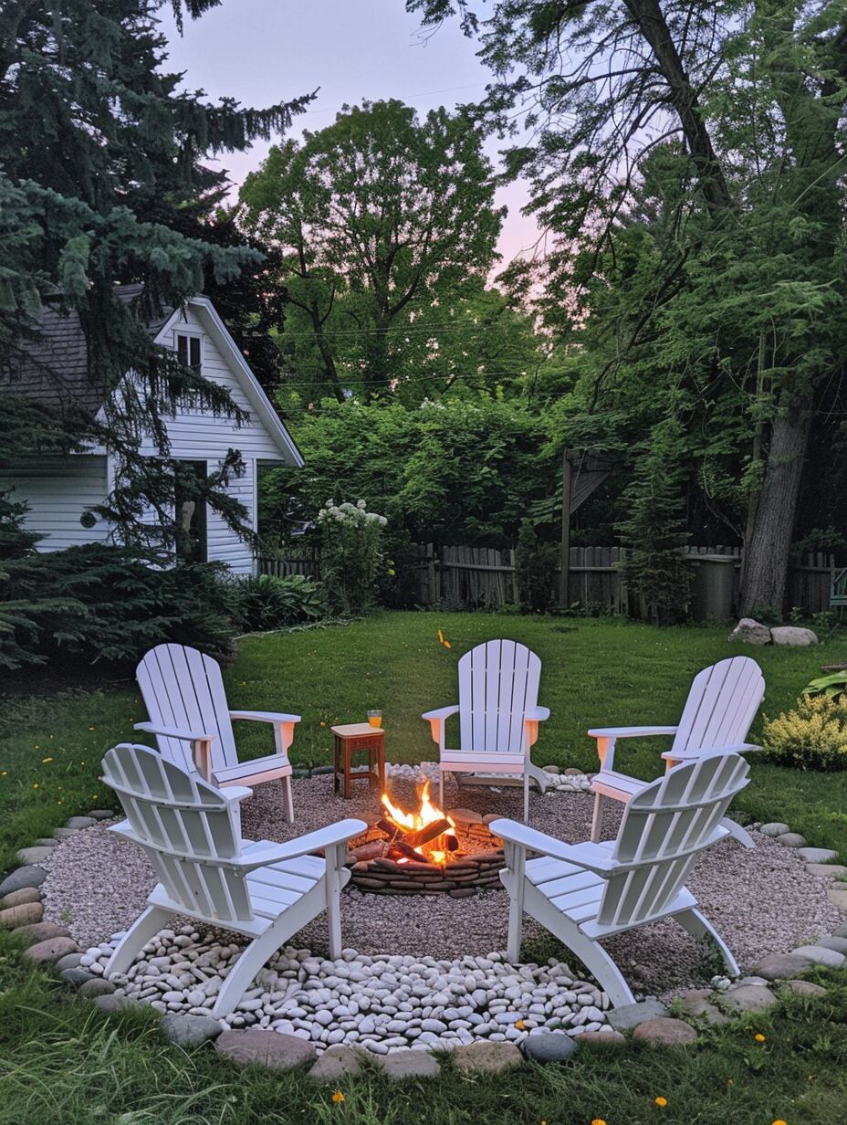 Aesthetic Fire Pit Landscaping Ideas 12