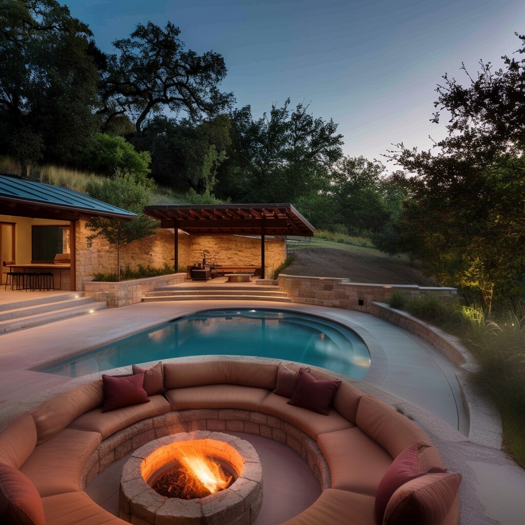 Aesthetic Fire Pit Landscaping Ideas 14
