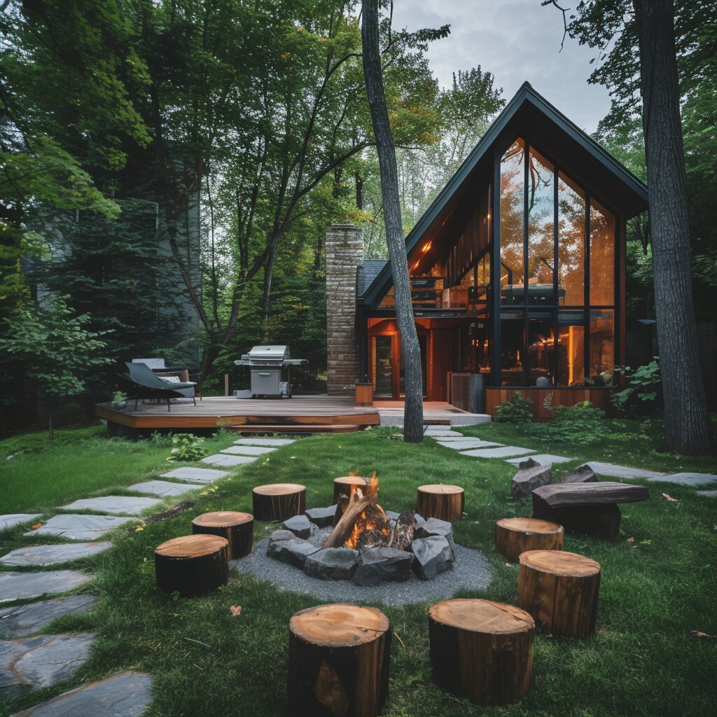 Aesthetic Fire Pit Landscaping Ideas 18