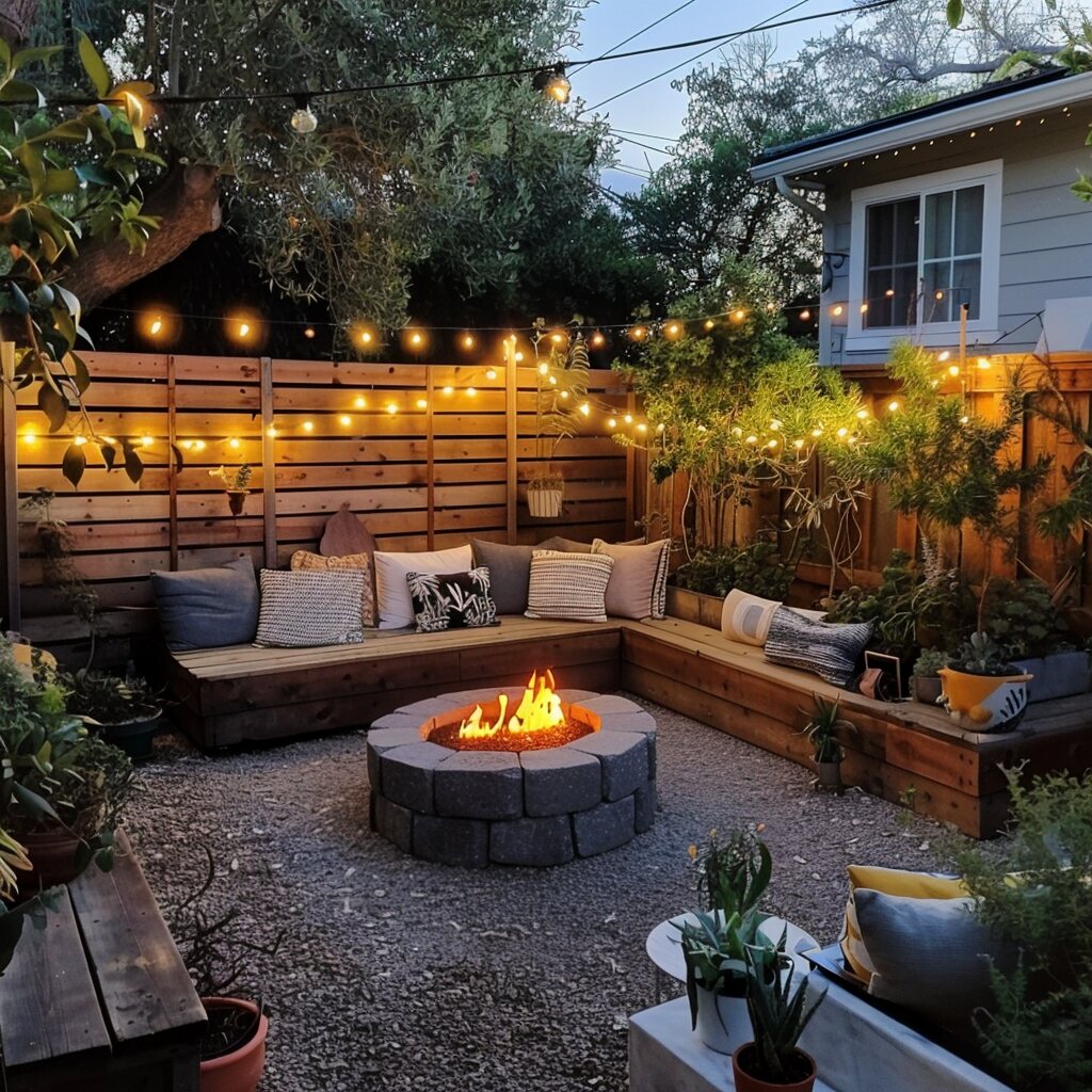 Aesthetic Fire Pit Landscaping Ideas 5