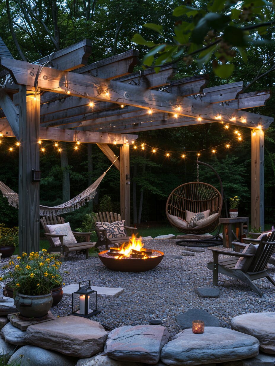 Aesthetic Fire Pit Landscaping Ideas 9