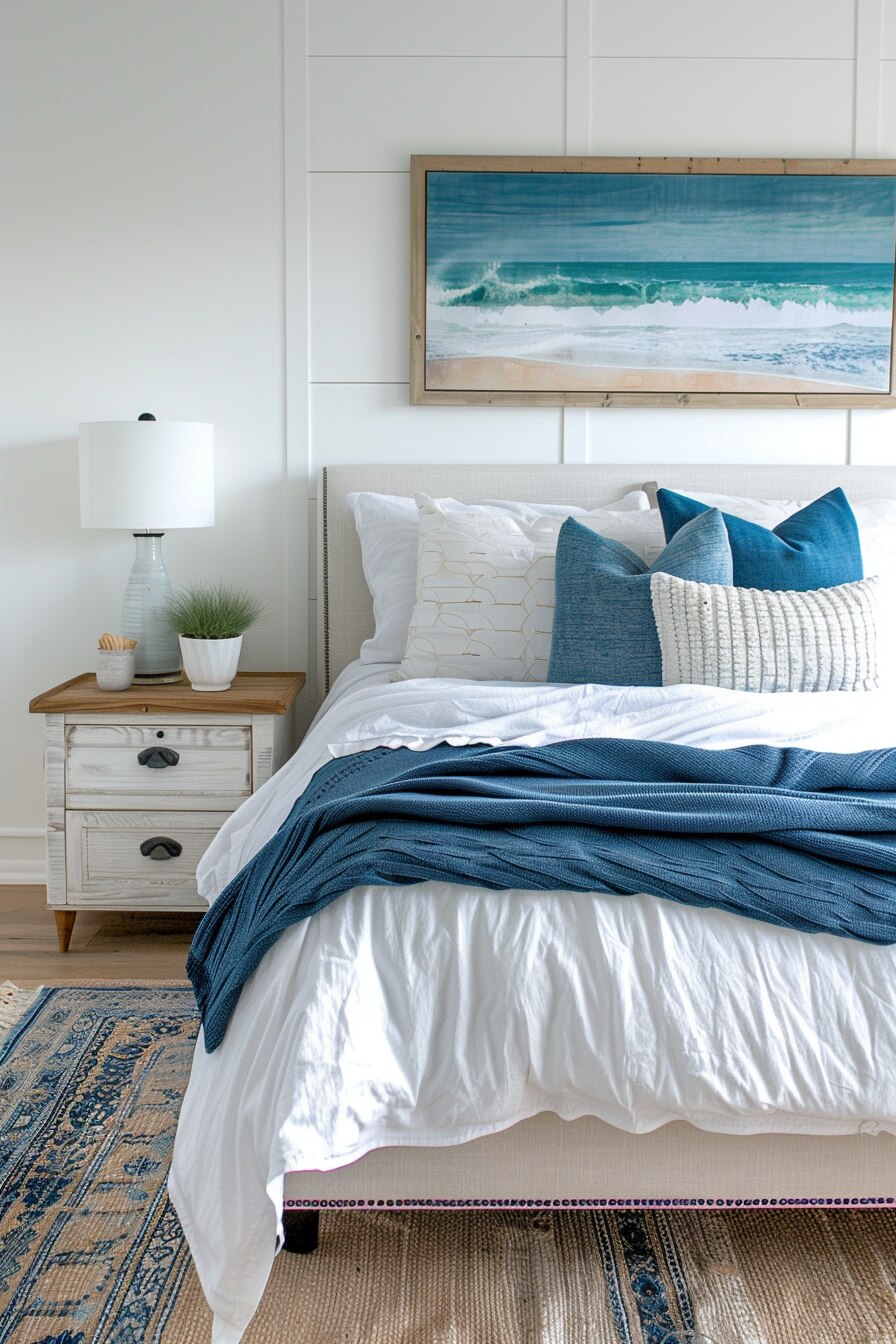 Boho Coastal Home Decor Ideas - Bedroom 2