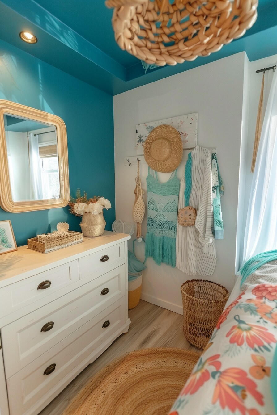 Boho Coastal Home Decor Ideas - Bedroom 20