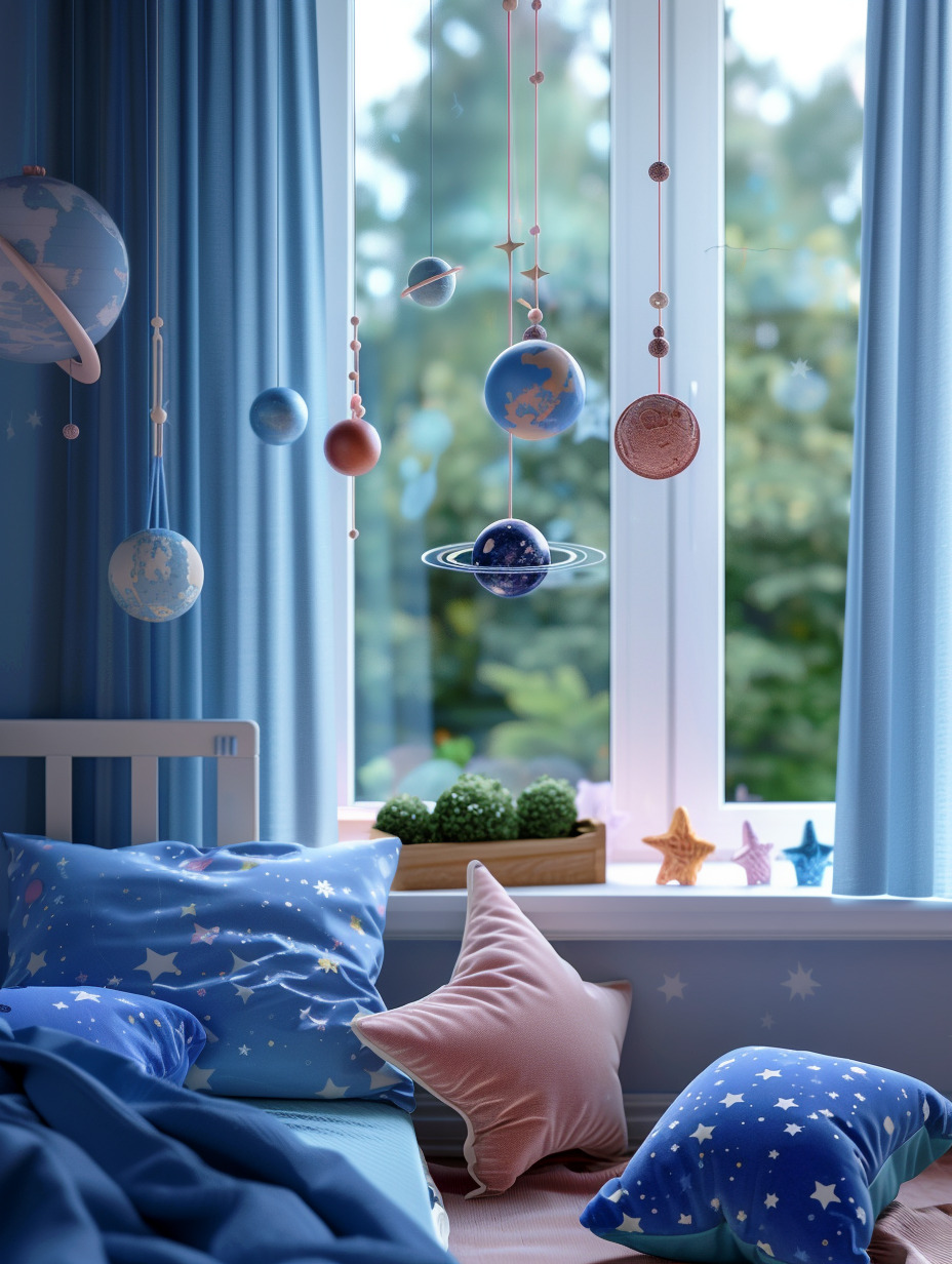 Space-Themed Bedroom for Girls 17