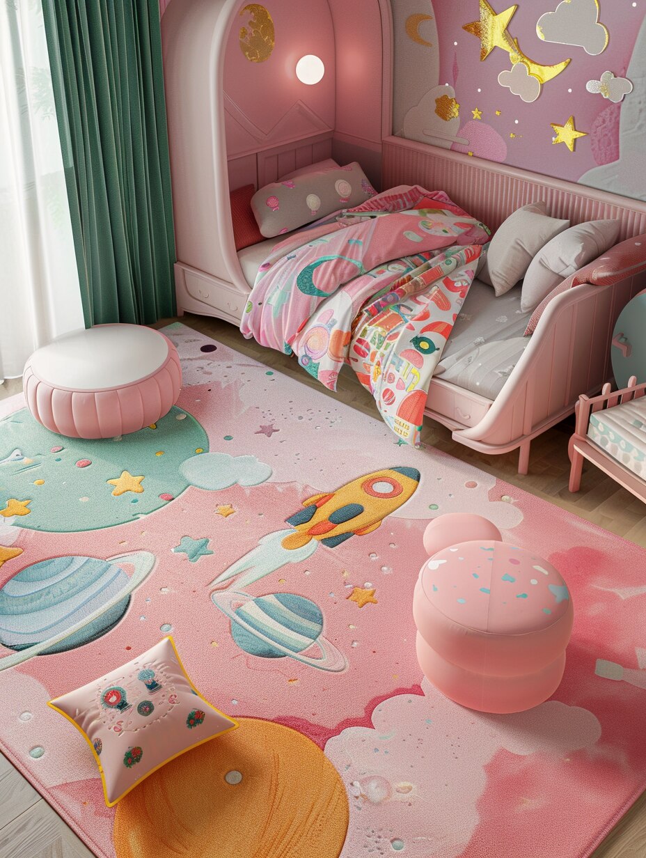 Space-Themed Bedroom for Girls 19