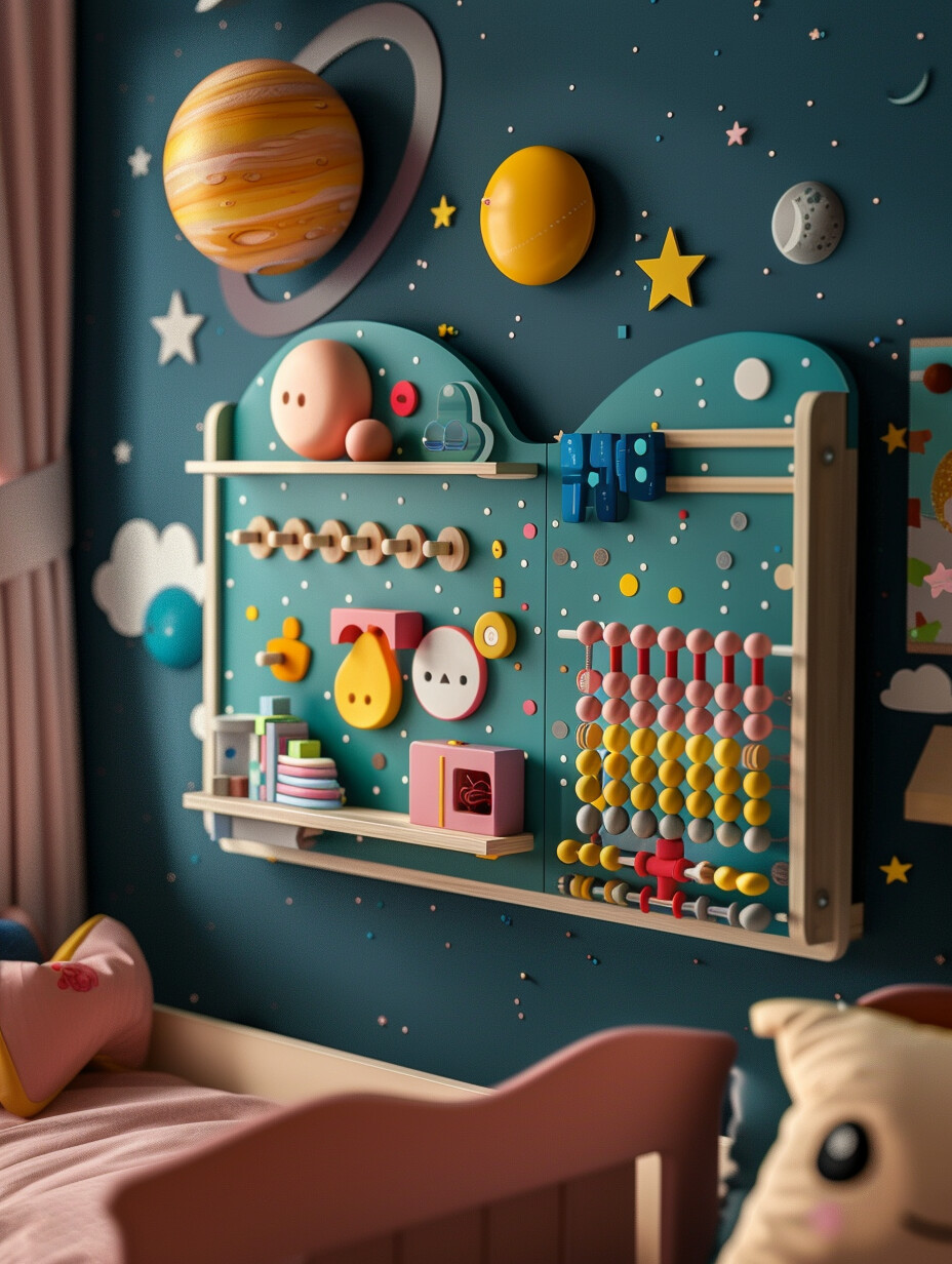 Space-Themed Bedroom for Girls 22