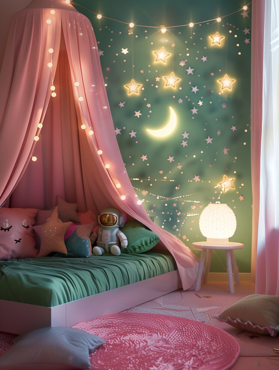 Space-Themed Bedroom for Girls 24