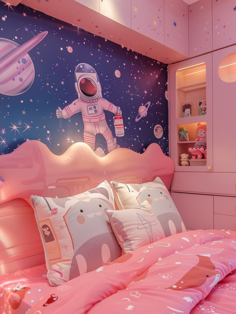 Space-Themed Bedroom for Girls 3