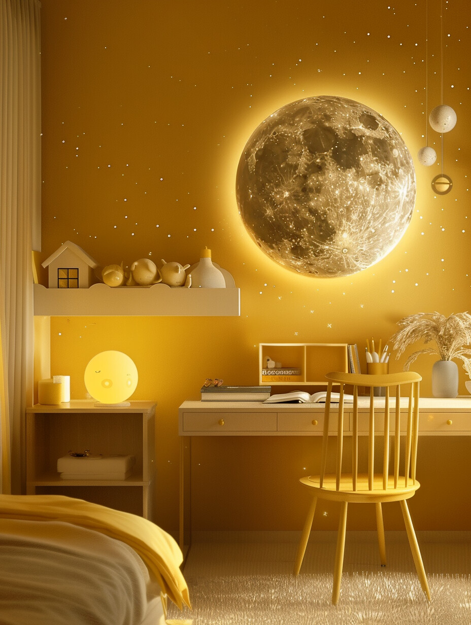 Space-Themed Bedroom for Girls 8