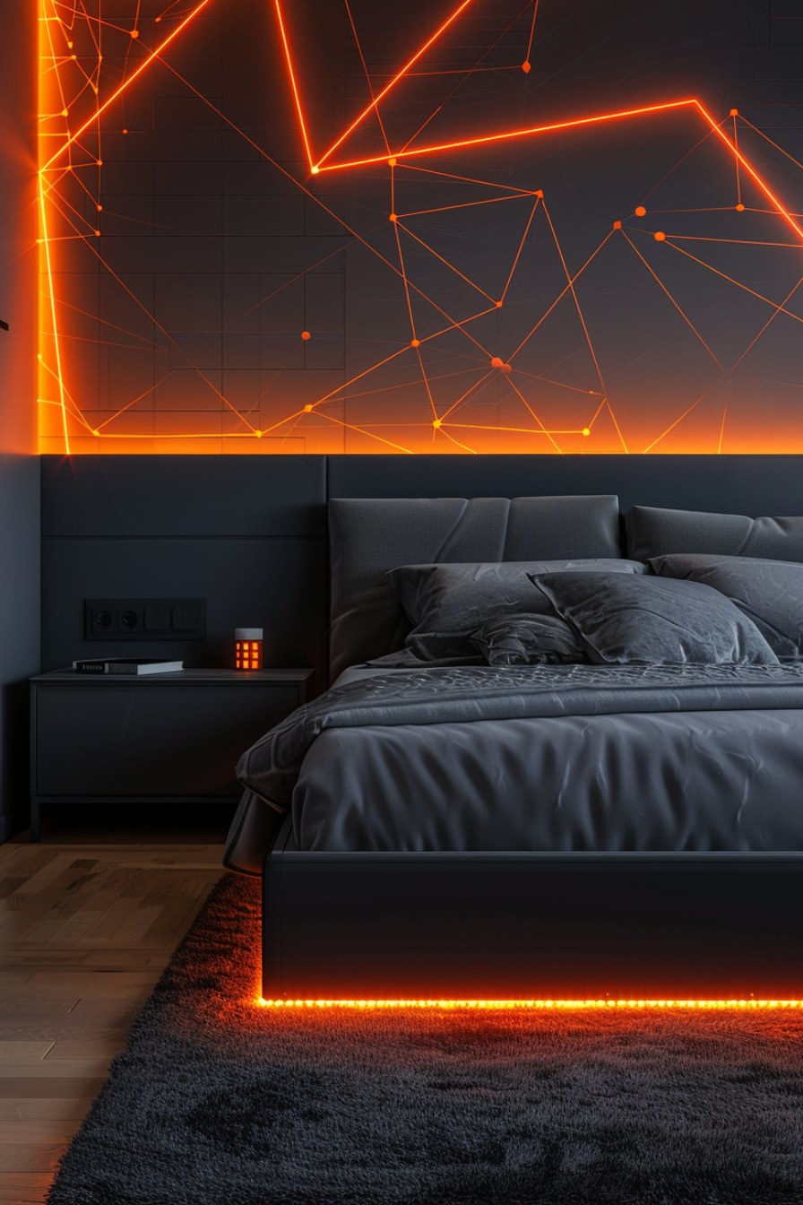 modern futuristic bedroom