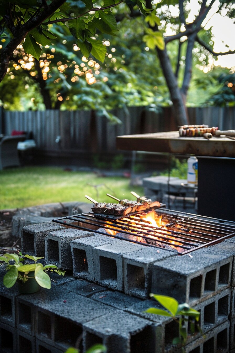 simple backyard fire pit - 11