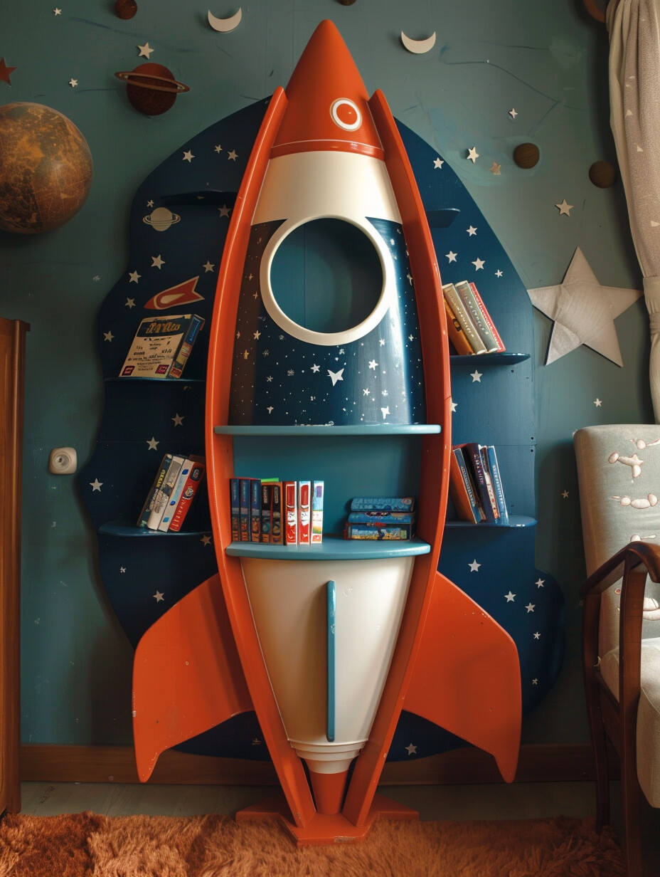 space themed bedroom for boys 7
