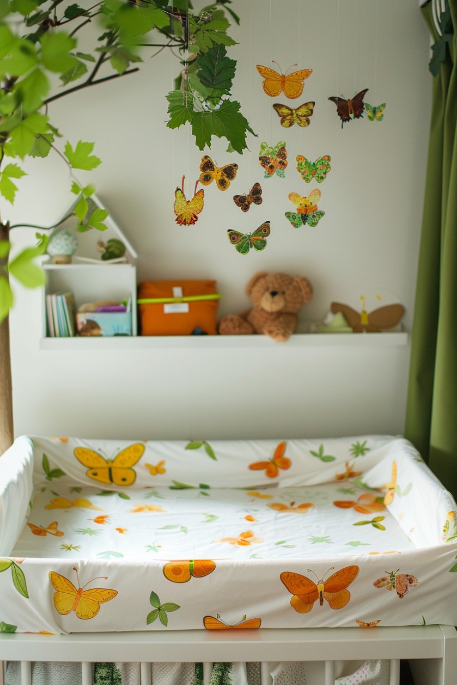 butterfly changing table cover