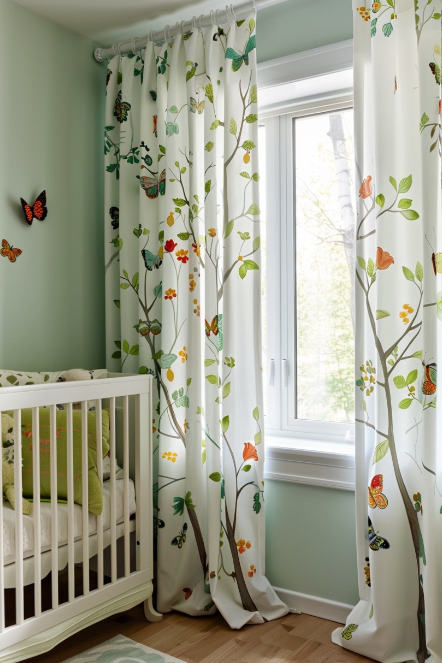 butterfly curtains for nursery