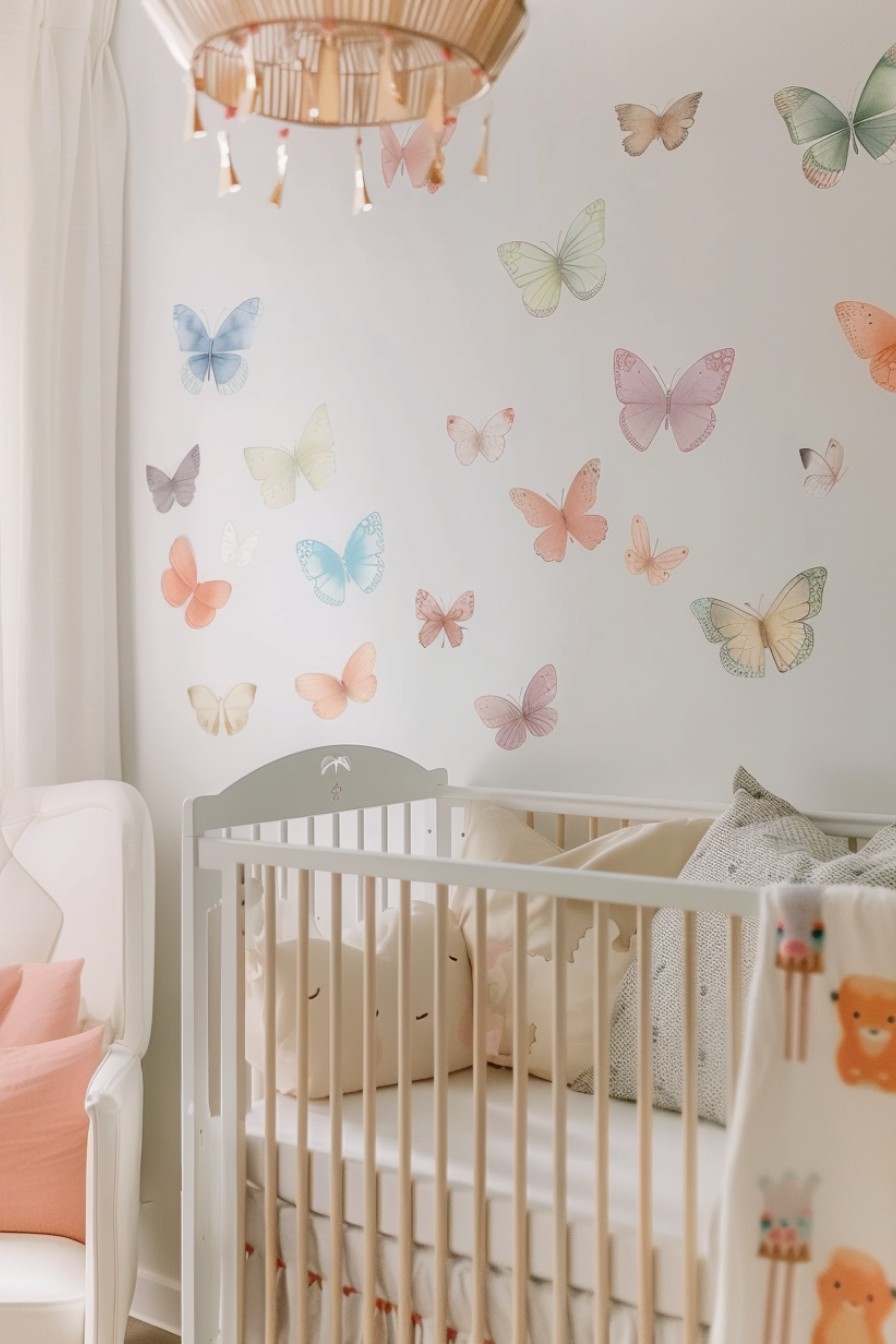 butterfly decals on wall