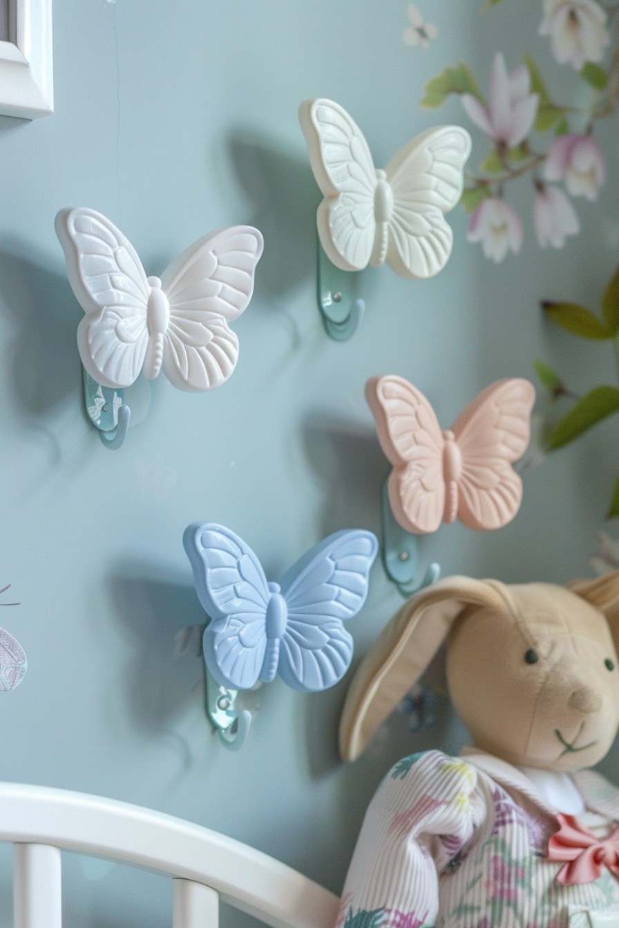 butterfly wall hooks