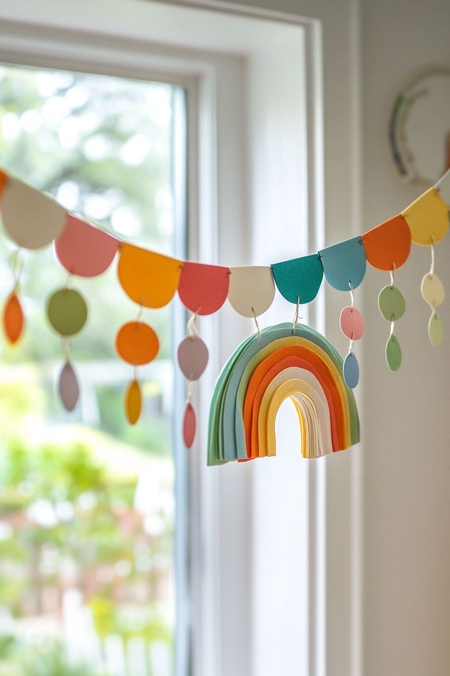 diy project for rainbow themed nursery