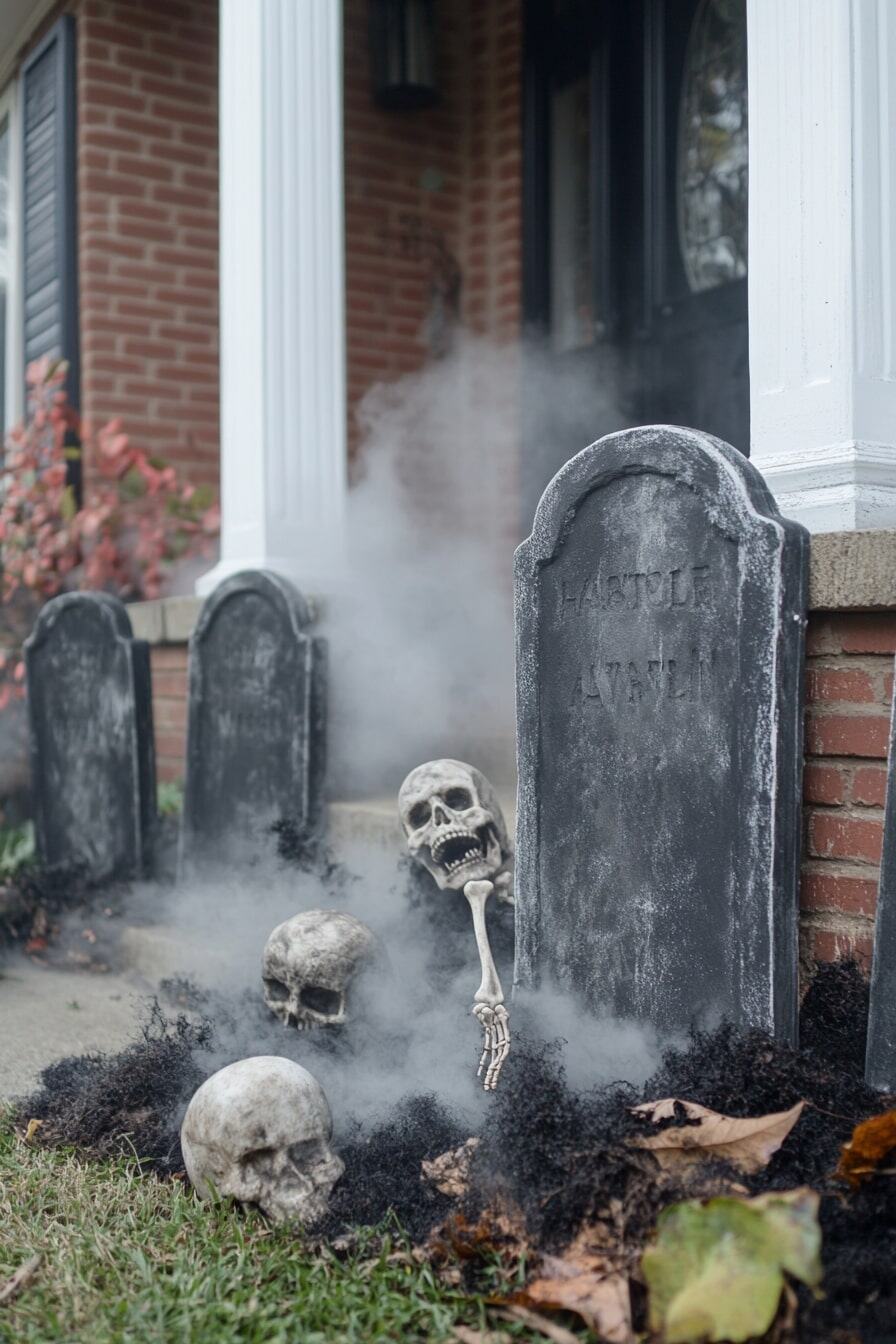 halloween front porch - 10