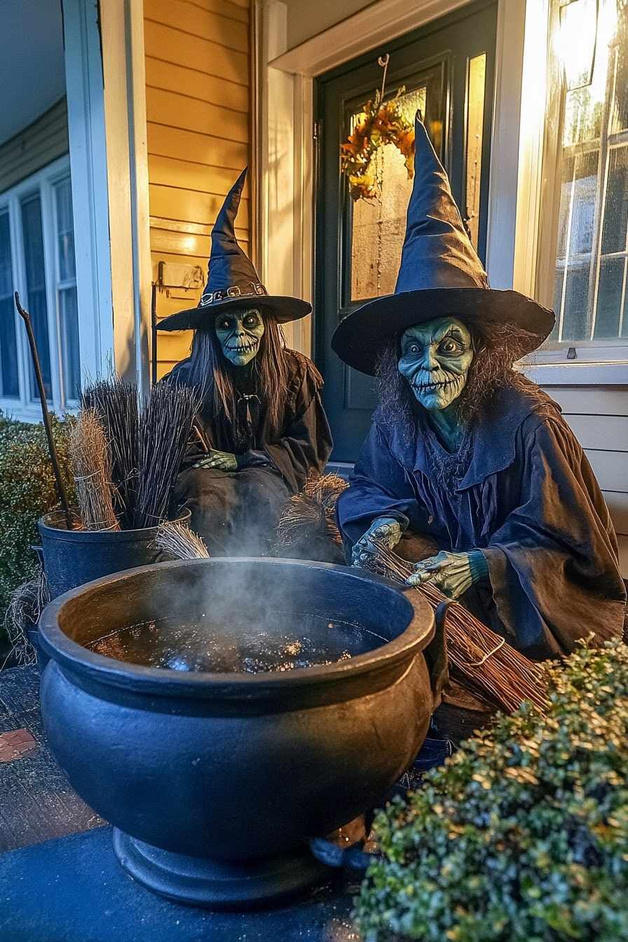 halloween front porch - 15