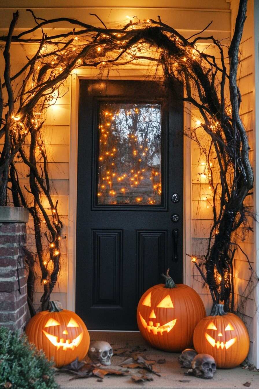 halloween front porch - 7